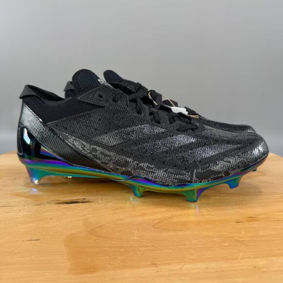 Mens 4.5 / Womens 5.5 Adidas Adizero Electric Speed Juice Black Football Cleats - Picture 1 of 9